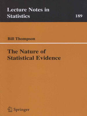 cover image of The Nature of Statistical Evidence
